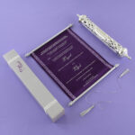Opulent Silver Scroll Invitation SC-6011