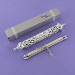 Opulent Silver Scroll Invitation SC-6011