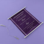 Opulent Silver Scroll Invitation SC-6011