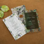 Stylish Acrylic Wedding Card 10071