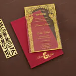 Modern Acrylic Wedding Card AWI-10321