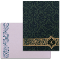 CZC-Elegant Metallic Wedding Card 9044GC