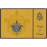 Opulent Fabric Wedding Invite 7336GG