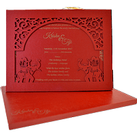 LCC-Luxurious Finish Wedding Card 17019