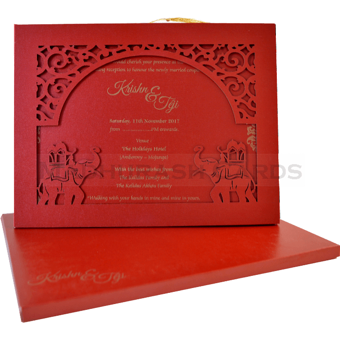 Luxurious Finish Wedding Card 17019