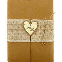 Enchanting Crafted Wedding Invite 9453