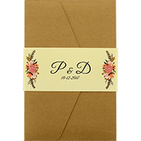 Dazzling Rustic Wedding Invitation 9461