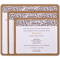 Iconic Crafted Wedding Invite 8857