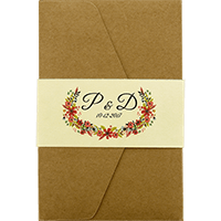 Alluring Rustic Wedding Invite 9462