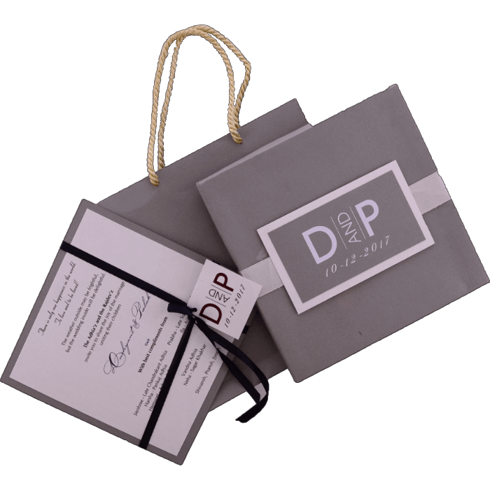 Opulent Box Wedding Invite 9441GR