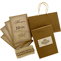 Lavish Rustic Jute Wedding Invite 9341