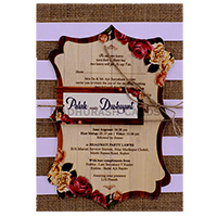 Lavish Designer Wedding Card 9413
