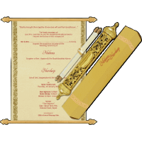 Scroll Invitation SC-5006