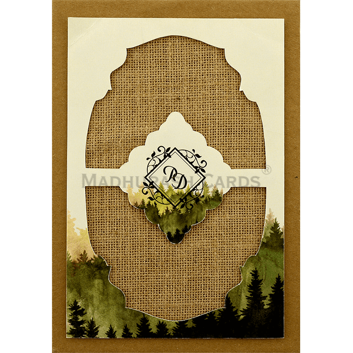 Premium Rustic Wedding Card 8859