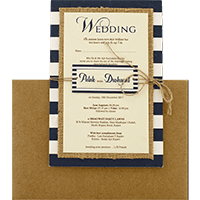 Custom Made Rustic Wedding Invite 9473