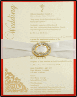 Impressive Velvet Hardbound Invite 9706R