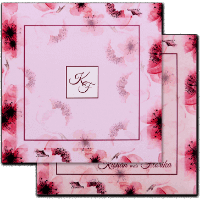Exquisite Floral Wedding Card 8901