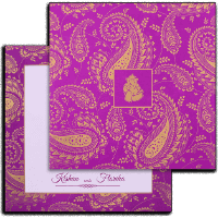 Stunning Designer Wedding Card 9515PURPLE