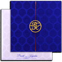 Marvelous Fabric Wedding Invite 9436
