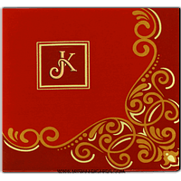 Graceful Padded Wedding Card 7407I