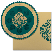 CZC-Distinctive Circular Wedding Invite 9060GG
