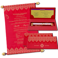Prestigious Scroll Wedding Card 6046R