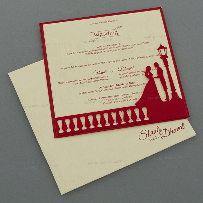 Unique Laser-Cut Invitation 18043