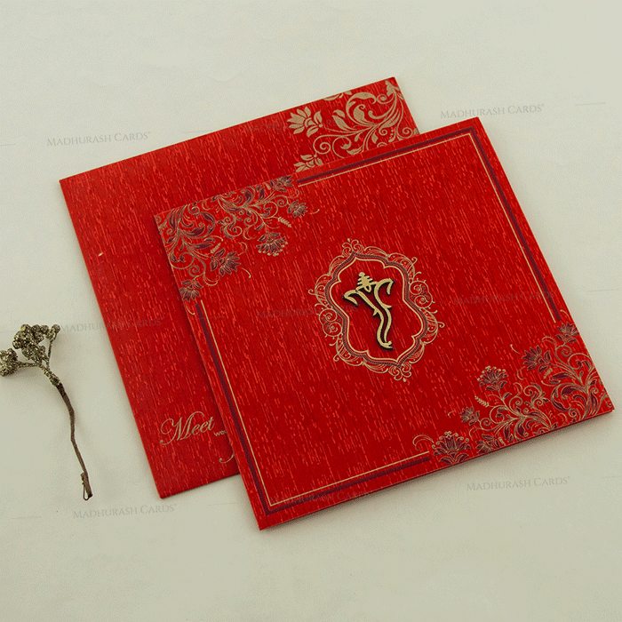 Captivating Ganesha Wedding Card 18094