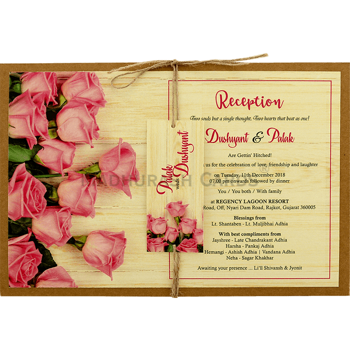 Captivating Floral Theme Invite 8948
