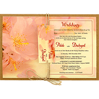 Delightful Floral Wedding Invitation 8943