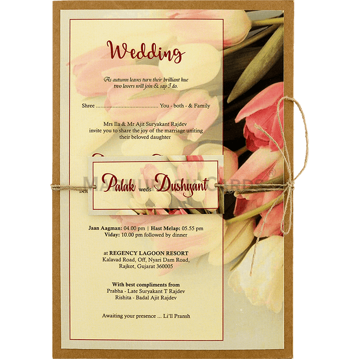 Delightful Crafted Wedding Invite 8942