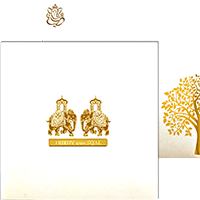 CZC-Graceful Gold Foil Invite 9425