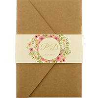 Luxurious Crafted Three-Fold Invite 9470