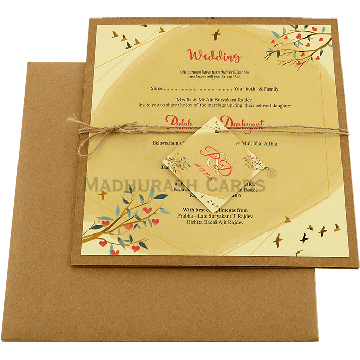 Beautifully Crafted Wedding Invitation 9479