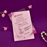 AWI-Versatile Vibrant Clear Acrylic Invitation 8863