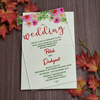 Trendy Acrylic Wedding Invitation 8864