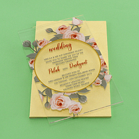 AWI-Floral Acrylic Invitations 8865