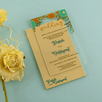 Vibrant Floral Acrylic Invitation 8867