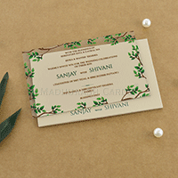 AWI-Elegant Nature-Inspired Acrylic Invitation 9010A