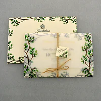 Elegant Leaf Themed Invite 9460A