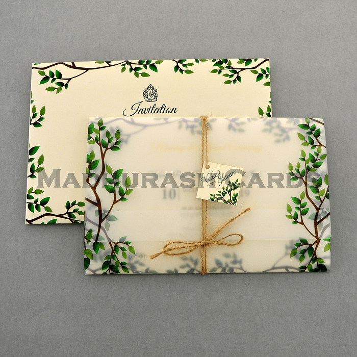 Elegant Leaf Themed Invite 9460A