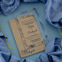 Beautiful Acrylic Invitations 8912