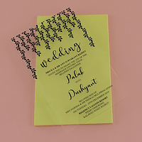 AWI-Glamorous Custom Acrylic Invitation 8913BL