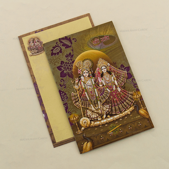 Exclusive Radha Krishna Wedding Card 4695