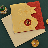 HWC-Designer Hindu Wedding Invite 19095