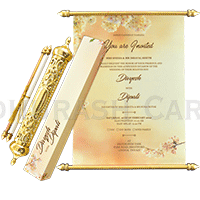 Popular Scroll Wedding Card SC-6025A