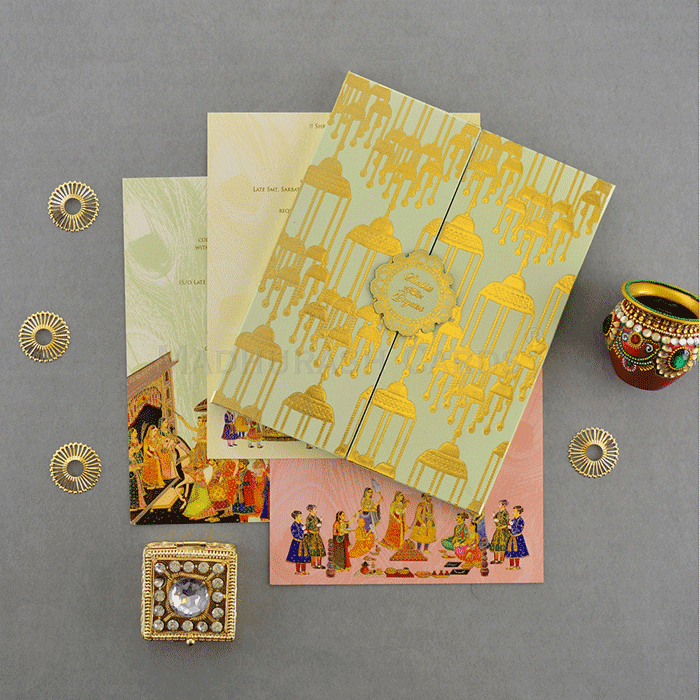 Beautifully Designed Hardbound Wedding Invite 2190