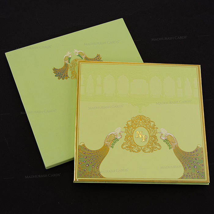 Elegant Premium Peacock Wedding Invite 2227