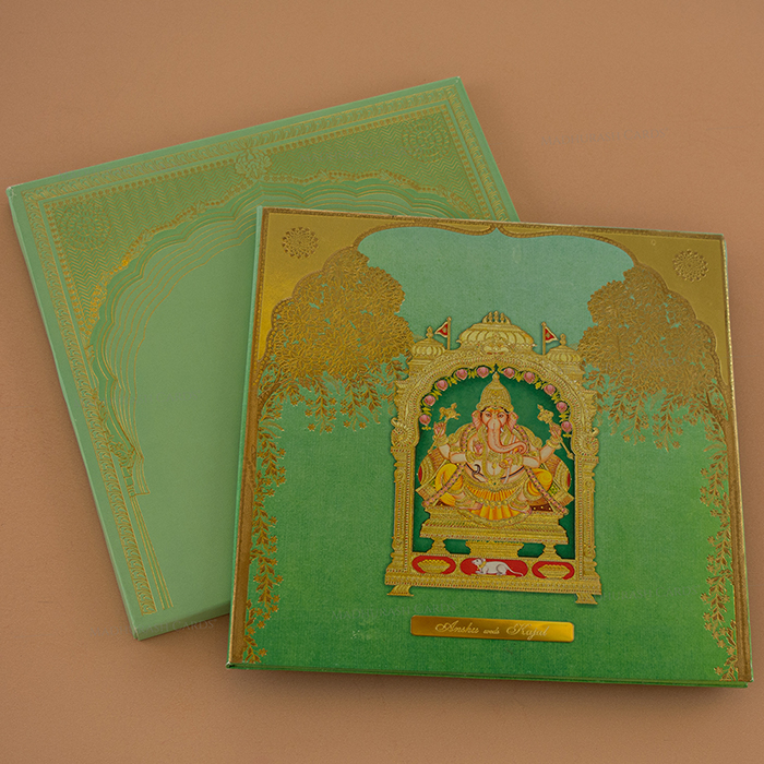 Graceful Premium Hindu Wedding Card 2229