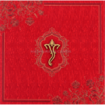 DWC-Captivating Ganesha Wedding Card 18094